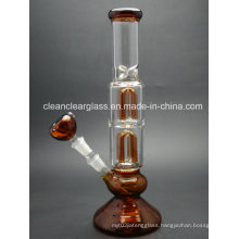 Wholesale Glass Water Pipe with 2 Layer Arm Perc